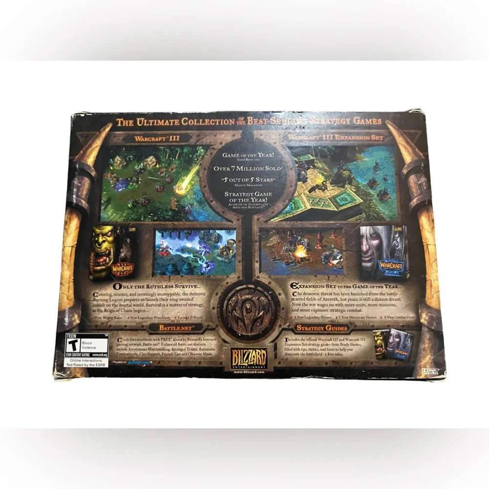 Blizzard Entertainment WarCraft III Battle Chest for PC COMPLETE